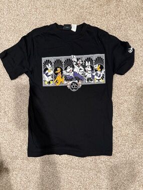 Disney Black Tee with Mickey & Friends 100th Anniversary Art